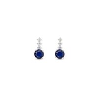 Orecchini Dilvdò Donna Drop Stud in Argento Zircone ORPLBBL
